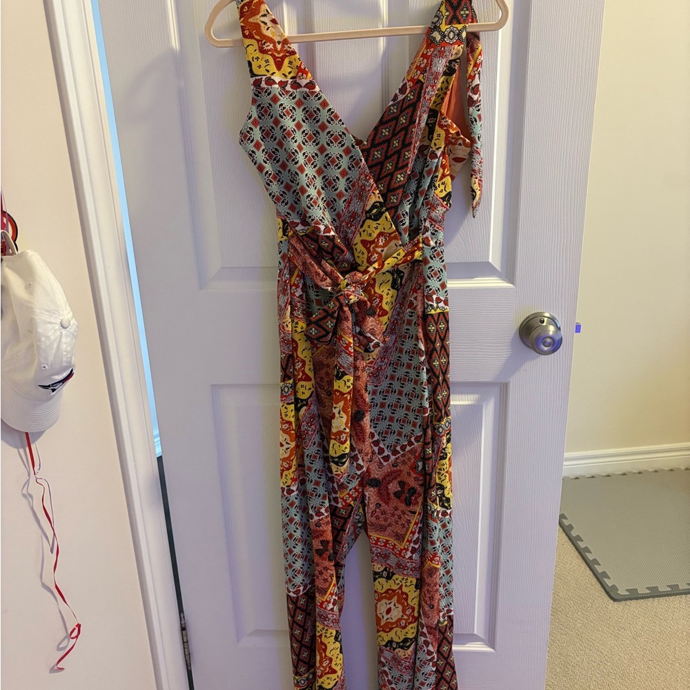 Vibrant Geometric Women's Jumpsuit